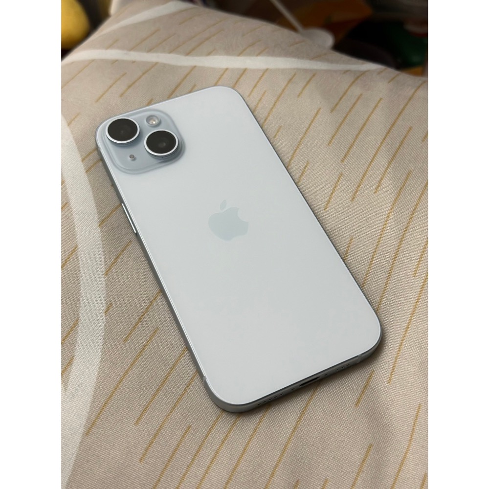 蘋果手機iPhone 15 水藍色 極新保證無傷 256g 完整盒裝 保固至2025/1/11-細節圖3