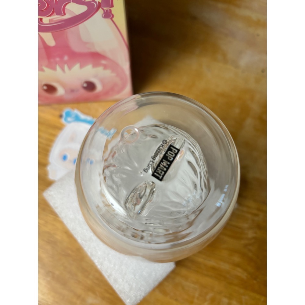 兒童節禮物pop mart泡泡瑪特Labubu拉布布 雙層玻璃杯 盲盒 the monster- cheers 純真杯-細節圖2