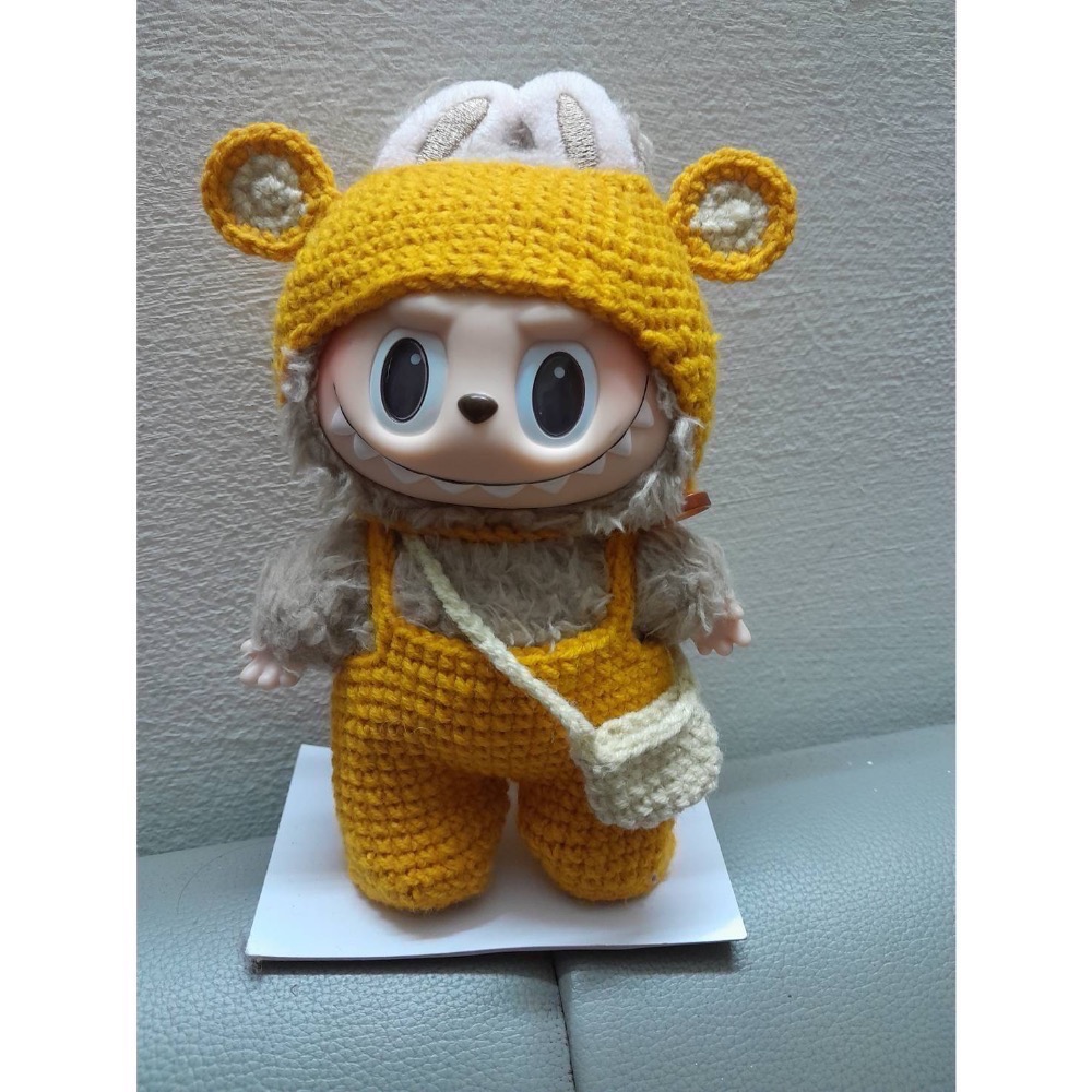 兒童節禮拉布布必備🎁純手工拉布布sunny春裝- 吊帶寬褲&斜背雲朵包&頭頭保暖熊熊帽&好走小鞋鞋-全手工製作-細節圖2