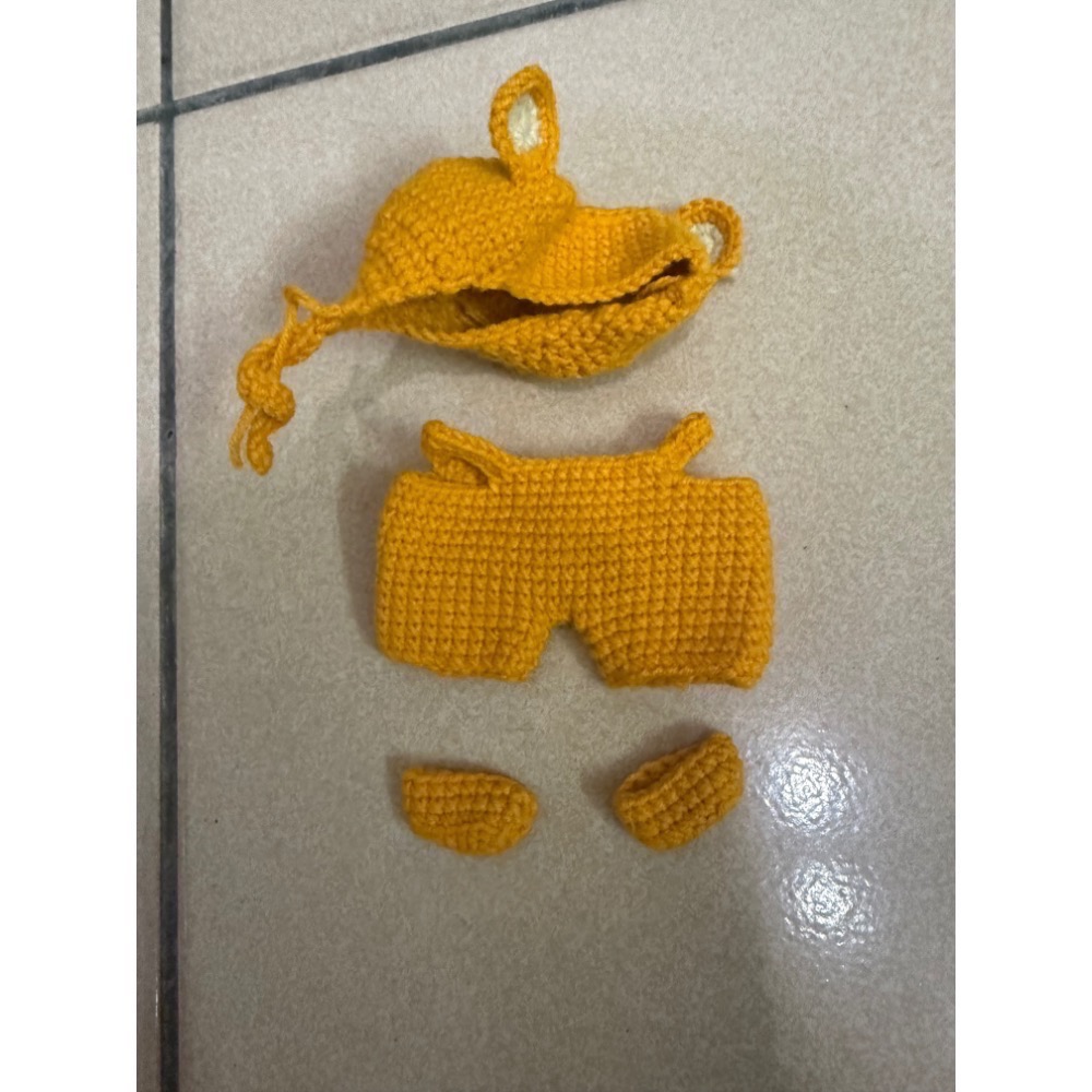 兒童節禮拉布布必備🎁純手工拉布布sunny春裝- 吊帶寬褲&斜背雲朵包&頭頭保暖熊熊帽&好走小鞋鞋-全手工製作-細節圖3