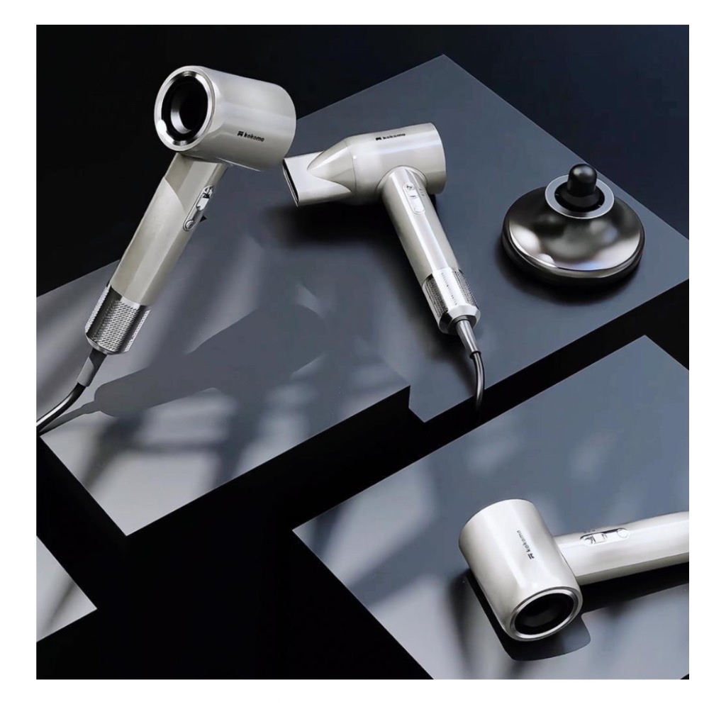 網紅推薦Kokomo負離子高速輕量快乾吹風機-灰銀色-快速出貨！-細節圖3