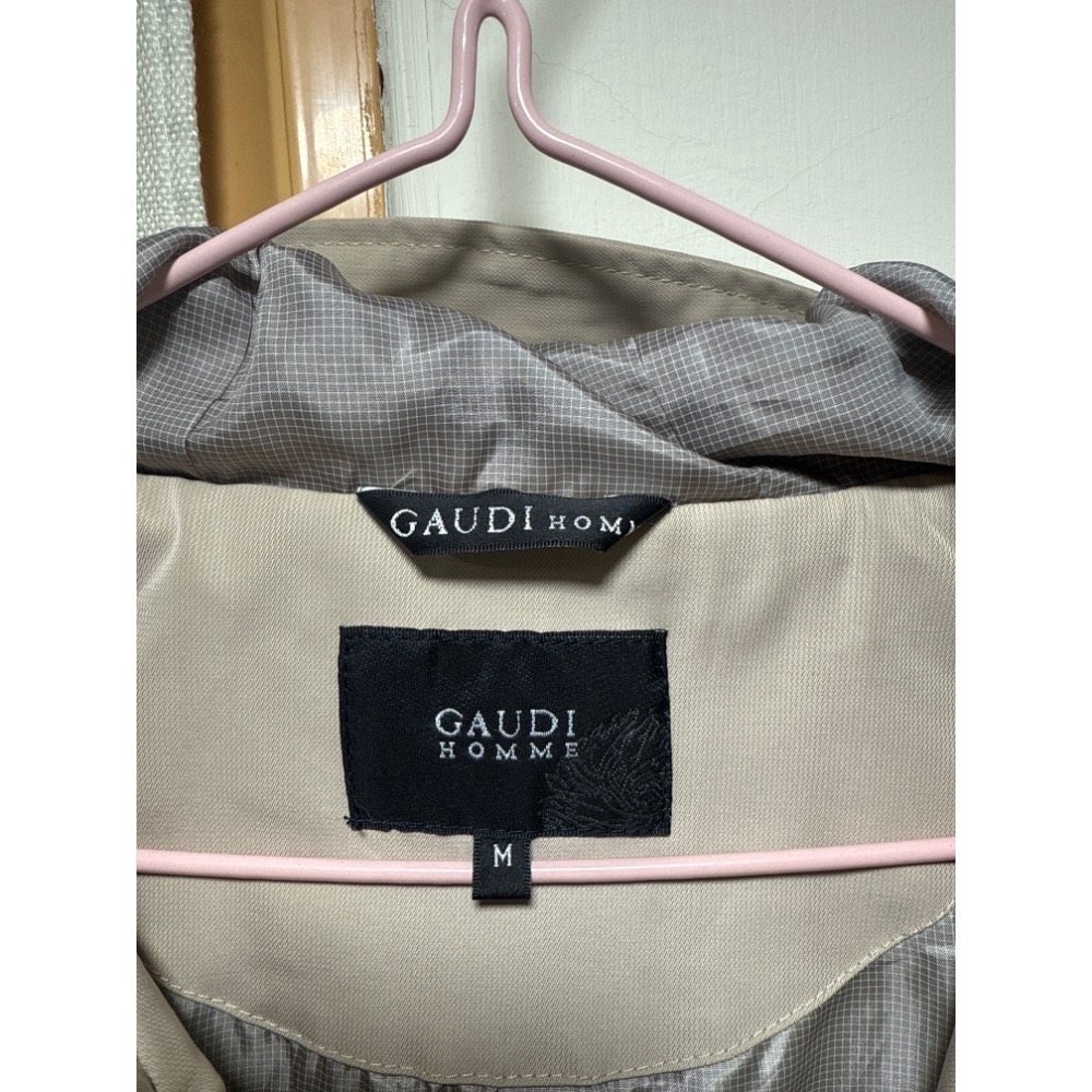 GAUDI HOMME 高第英倫紳士風衣連帽外套 s 號 含品牌衣架/極新/百貨專櫃-細節圖9