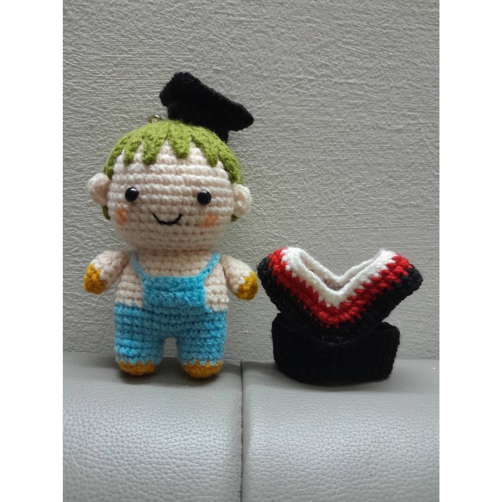 畢業季！🎓送禮首選-純手工製作/針織吊飾/娃娃/一對可愛的畢業生娃娃/唯一限定-細節圖4