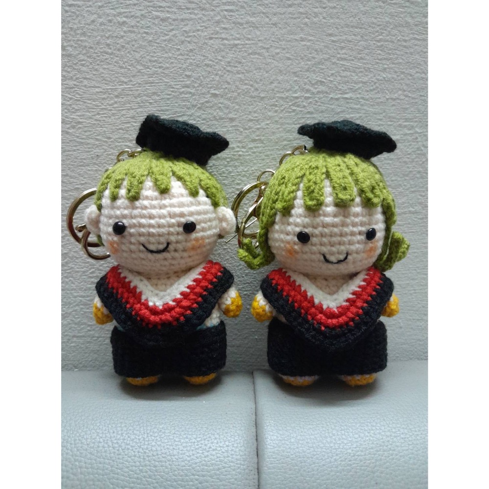 畢業季！🎓送禮首選-純手工製作/針織吊飾/娃娃/一對可愛的畢業生娃娃/唯一限定-細節圖6