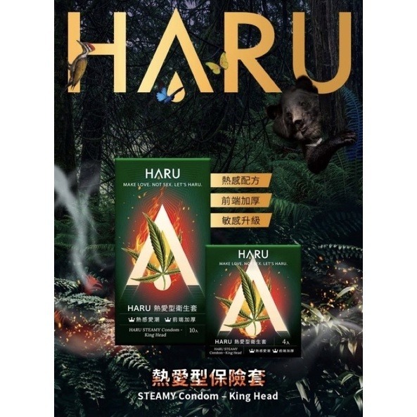 買1送1 Haru Ultra Thin 超薄型保險套   G-SPOT 凸點環形型 含春 送春霖潤滑液 熱感持久型-細節圖3