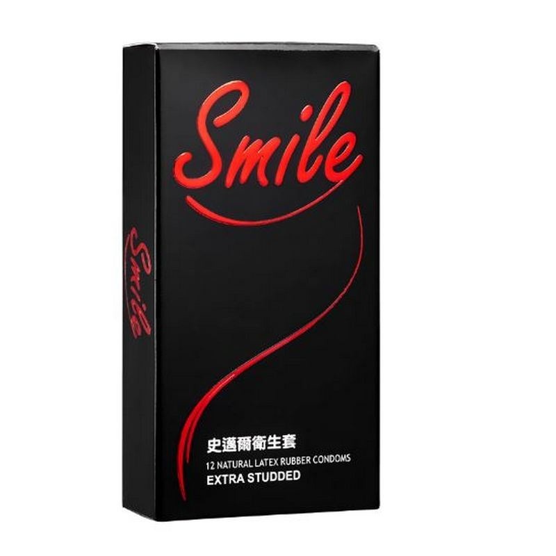 Smile史邁爾 3in1型衛生套保險套12入 (顆粒、環狀螺紋、超薄 003 0.03)-細節圖4