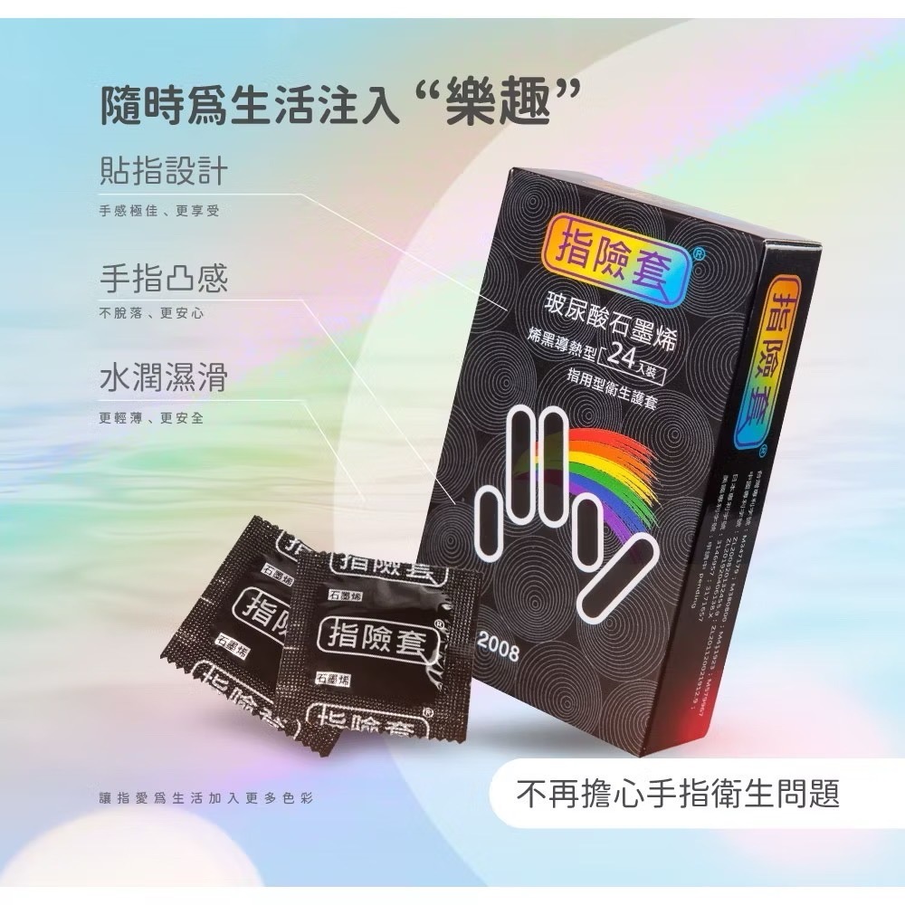 買一送一 Findom 指險套 24入裝/12入裝 瑪卡玻尿酸/緊緻服貼型/烯黑導熱型/熱感保濕型套-規格圖2