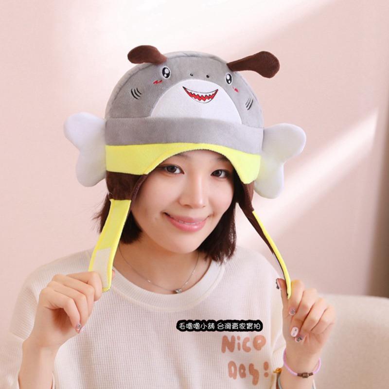 台灣現貨❤️抖音小紅書鯊Bee頭套帽子 鯊魚 蜜蜂帽子頭套-細節圖6
