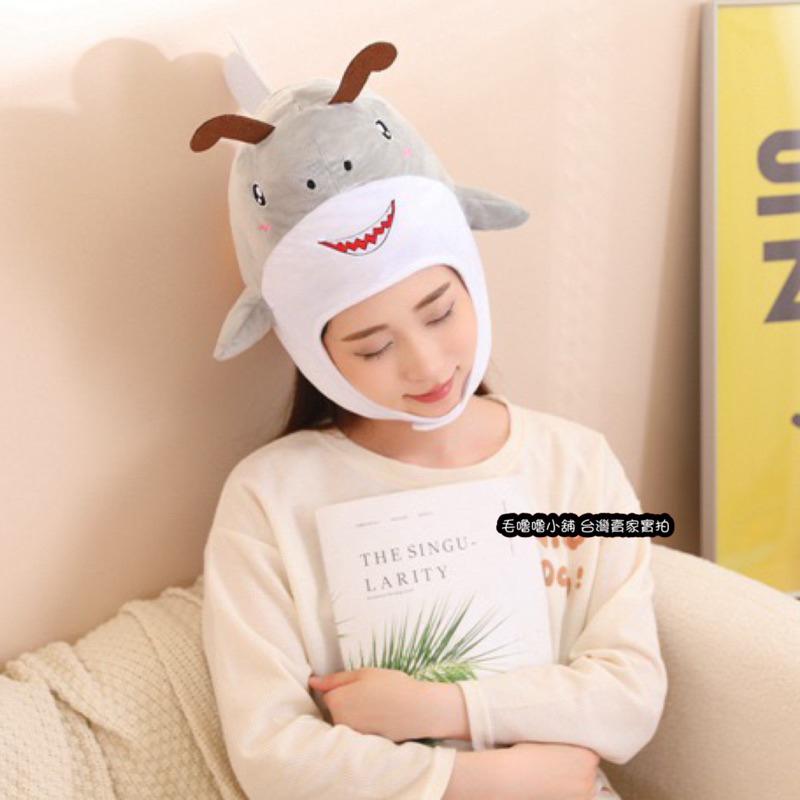 台灣現貨❤️抖音小紅書鯊Bee頭套帽子 鯊魚 蜜蜂帽子頭套-細節圖9