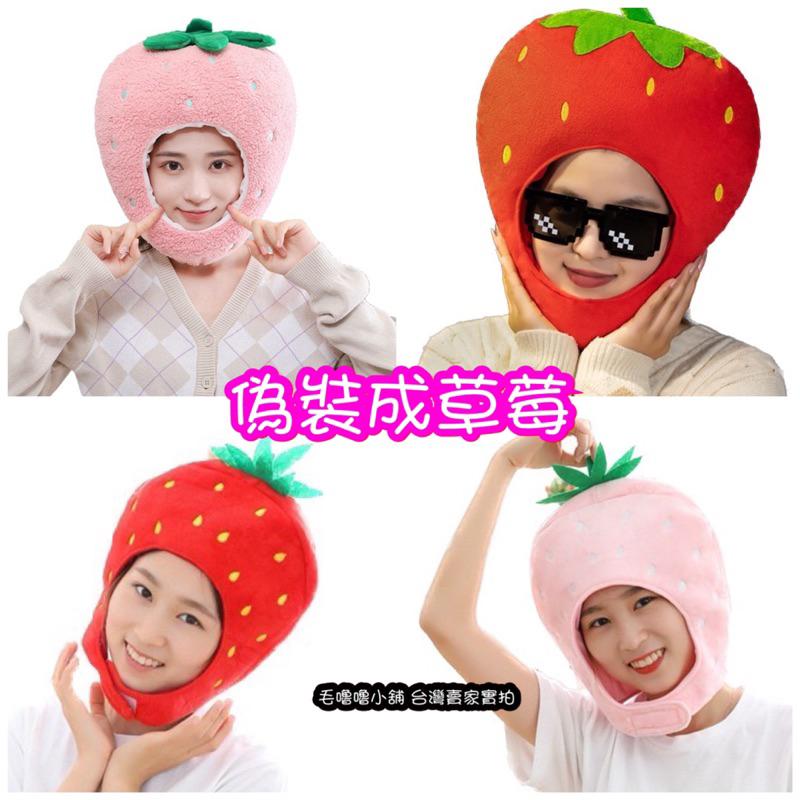 台灣現貨❤️多款水果頭套帽子 鳳梨榴槤草莓芒果火龍果柳丁橘子西瓜小番茄芭樂水蜜桃帽子-細節圖5