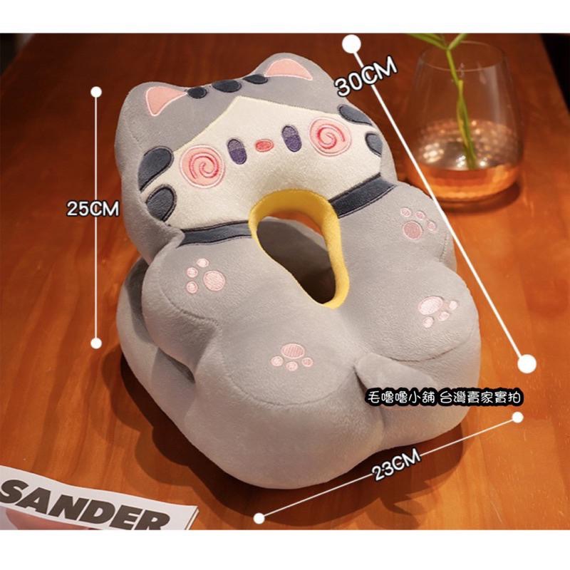 舒適午睡枕❤️貓咪哈士奇粉豬棕熊雙面冰絲午睡枕 趴睡枕 靠墊 幼兒園午睡 小學生午睡枕-細節圖6