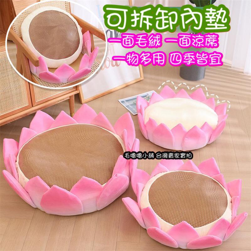 台灣現貨❤️小紅書抖音正版雙面涼感好運蓮蓮 心平氣荷 蓮花坐墊 荷花坐墊 打坐墊 蒲團 靠墊 貓窩 狗窩 涼蓆拍娃道具-細節圖4