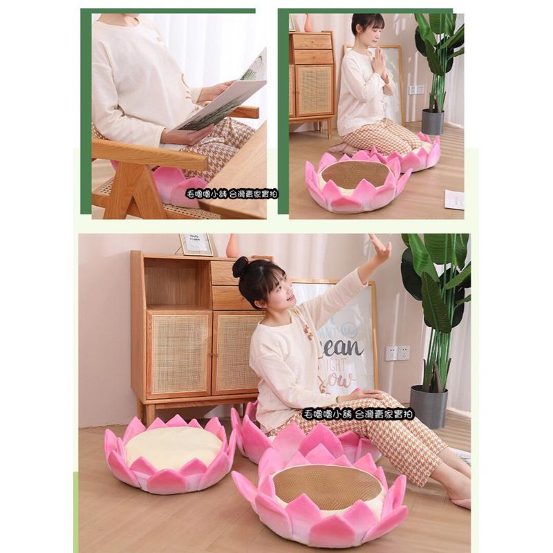 台灣現貨❤️小紅書抖音正版雙面涼感好運蓮蓮 心平氣荷 蓮花坐墊 荷花坐墊 打坐墊 蒲團 靠墊 貓窩 狗窩 涼蓆拍娃道具-細節圖9