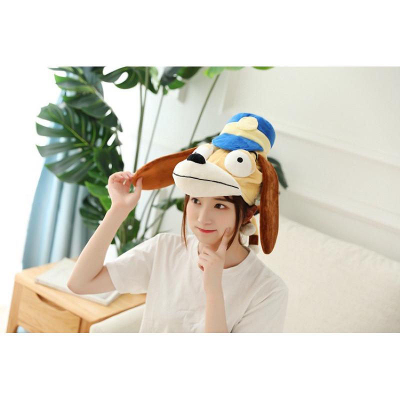 台灣現貨❤️朴樹 少年感同款狗頭帽子 大眼狗 大耳狗頭套-細節圖6