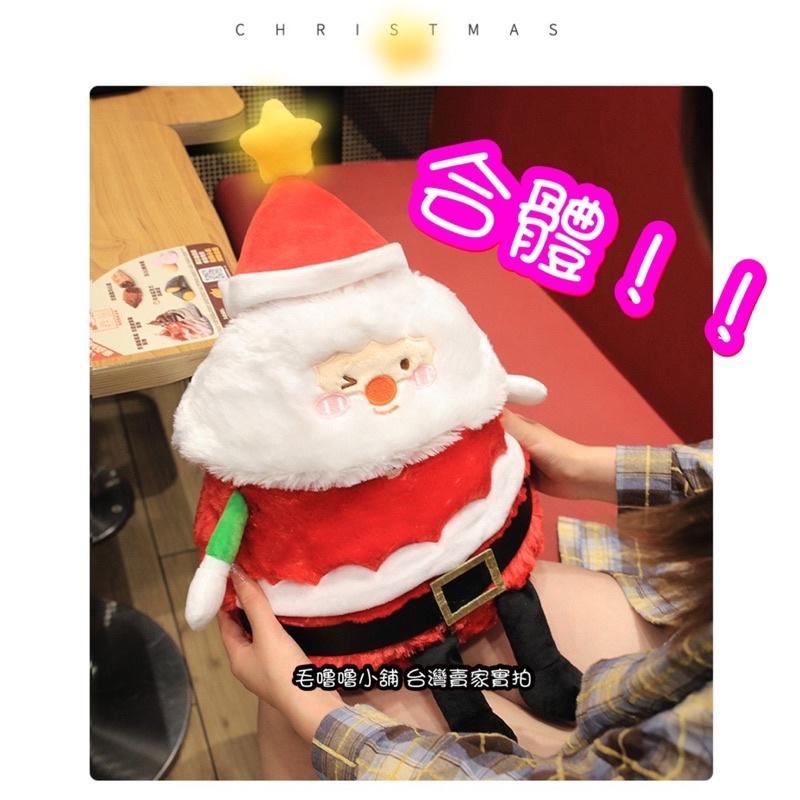 台灣現貨特價❤️三合一發光音樂聖誕抱枕娃娃聖誕老公公 聖誕老人 薑餅人-細節圖6