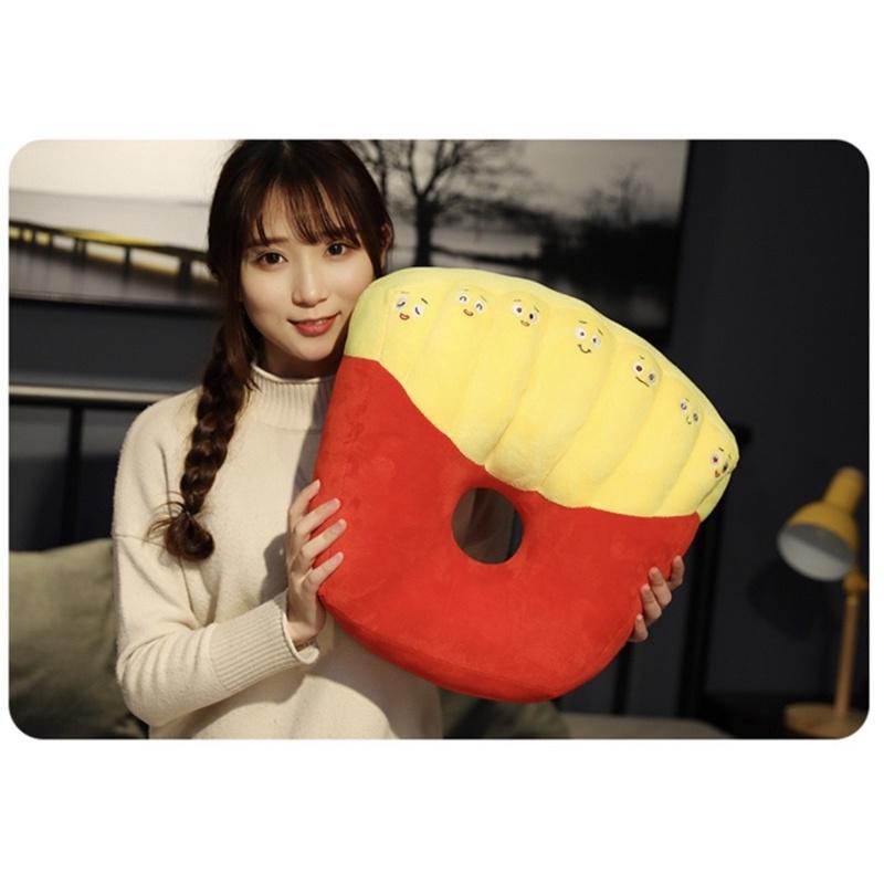 台灣現貨❤️食物造型甜甜圈坐墊 美臀墊 蒲團 中空坐墊 帶洞午睡枕-細節圖3