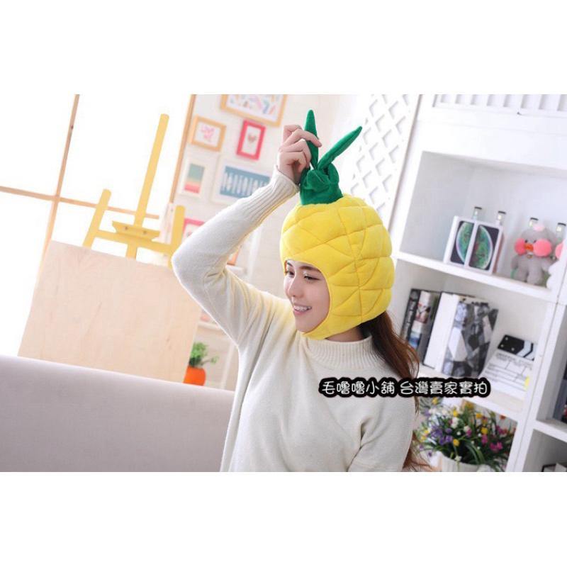 台灣現貨❤️鳳梨頭套 旺來頭套 菠蘿頭套 表演服裝道具直播活動王頭套-細節圖4