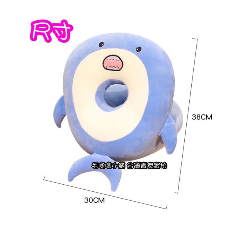 台灣現貨❤️四季鯊魚冰絲絨毛午睡枕 趴睡枕 抱枕 靠墊 坐墊 小學生午睡枕 幼兒園 上班族-細節圖5