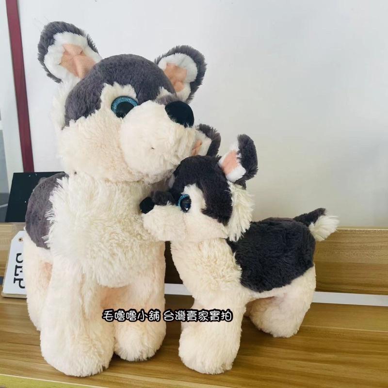 台灣現貨❤️仿真哈士奇娃娃抱枕 雪橇犬-細節圖7