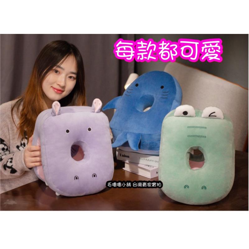 台灣現貨❤️可愛海洋動物午睡枕 趴睡枕 上班族小學生午睡枕 鯊魚 鯨魚 鱷魚 長頸鹿 恐龍-細節圖7