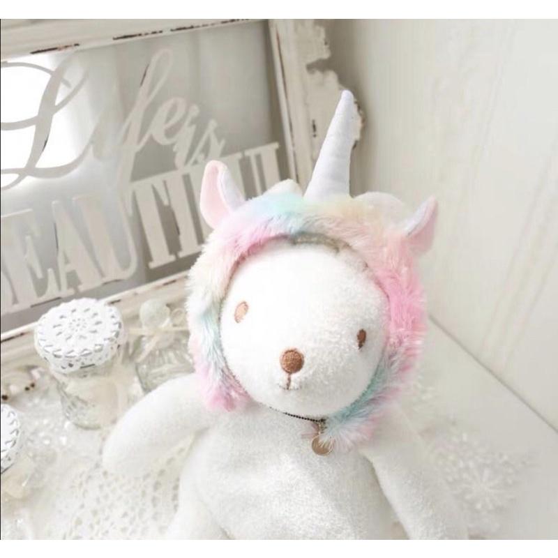 台灣現貨❤️抖音馬卡龍色冰淇淋感毛毛獨角獸髮箍髮圈髮帶-細節圖4