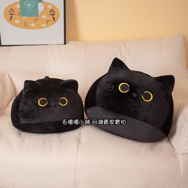 台灣現貨❤️超萌小黑貓咪抱枕靠墊-細節圖7