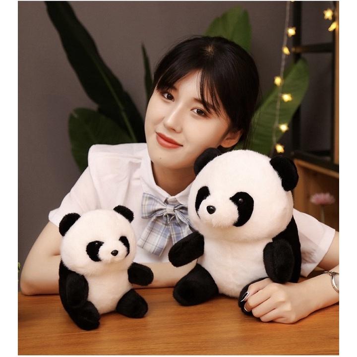 台灣現貨❤️圓滾滾熊貓熊安撫娃娃 球型娃娃 團團 圓圓 熊貓娃娃-細節圖4