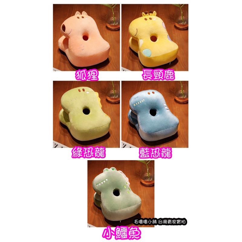 台灣現貨❤️雙面涼感冰絲叢林動物午睡枕 趴睡枕 椅子靠墊 小學生午睡枕-細節圖2