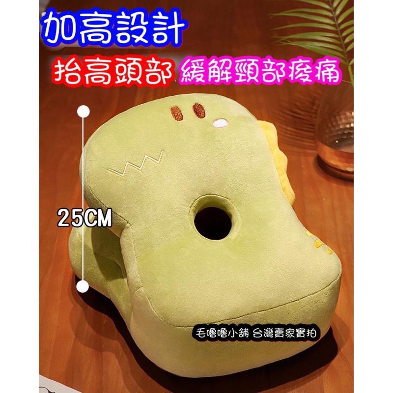 台灣現貨❤️雙面涼感冰絲叢林動物午睡枕 趴睡枕 椅子靠墊 小學生午睡枕-細節圖3