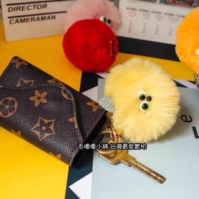 台灣現貨❤️韓系毛絨水果小怪獸鑰匙圈 吊飾 掛件 娃娃-水蜜桃 柿子 檸檬 番茄 麻酥串 丸子-細節圖4