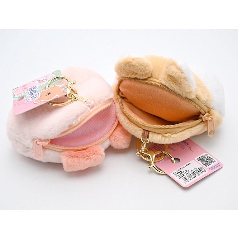 台灣現貨❤️可愛嘟嘟臉零錢包鑰匙圈掛件吊飾 嘟嘟豬 嘟嘟狗 嘟嘟兔-細節圖9