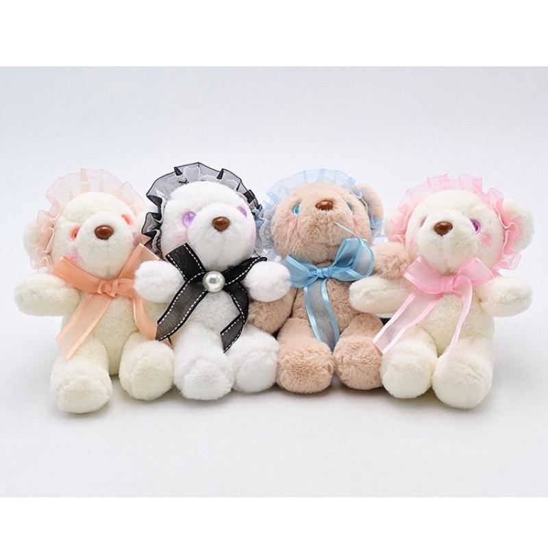 台灣現貨-超柔萌蘿莉塔女僕扮裝香味小熊鑰匙圈掛飾吊飾掛件娃娃-細節圖2