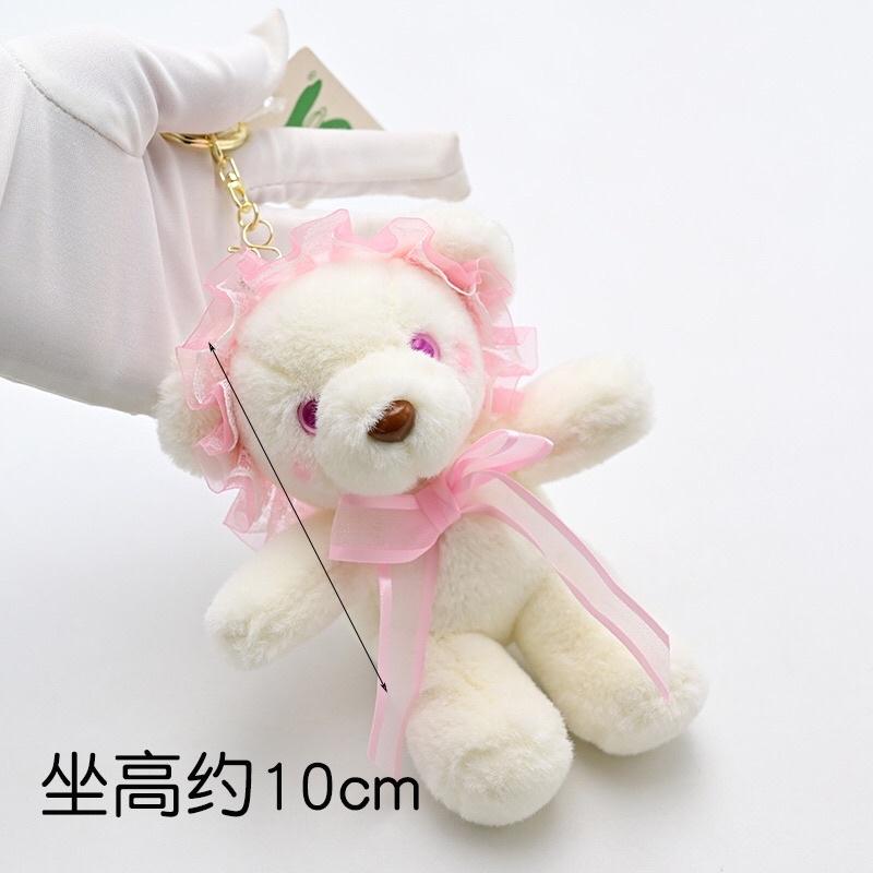 台灣現貨-超柔萌蘿莉塔女僕扮裝香味小熊鑰匙圈掛飾吊飾掛件娃娃-細節圖4