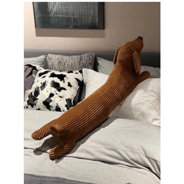 台灣出貨-北歐風格長條臘腸狗 哈士奇 柴犬 小狐狸 懶藍貓 長條抱枕娃娃-細節圖4