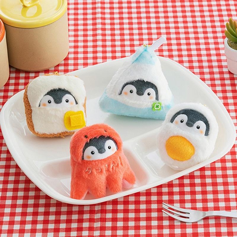 台灣現貨-多款正能量企鵝變裝吊飾鑰匙圈娃娃-魷魚 海豹 海豚 鯨魚 牡蠣 柴犬 炸蝦 蜜蜂 飯糰 章魚吐司粵食火鍋推薦-細節圖5