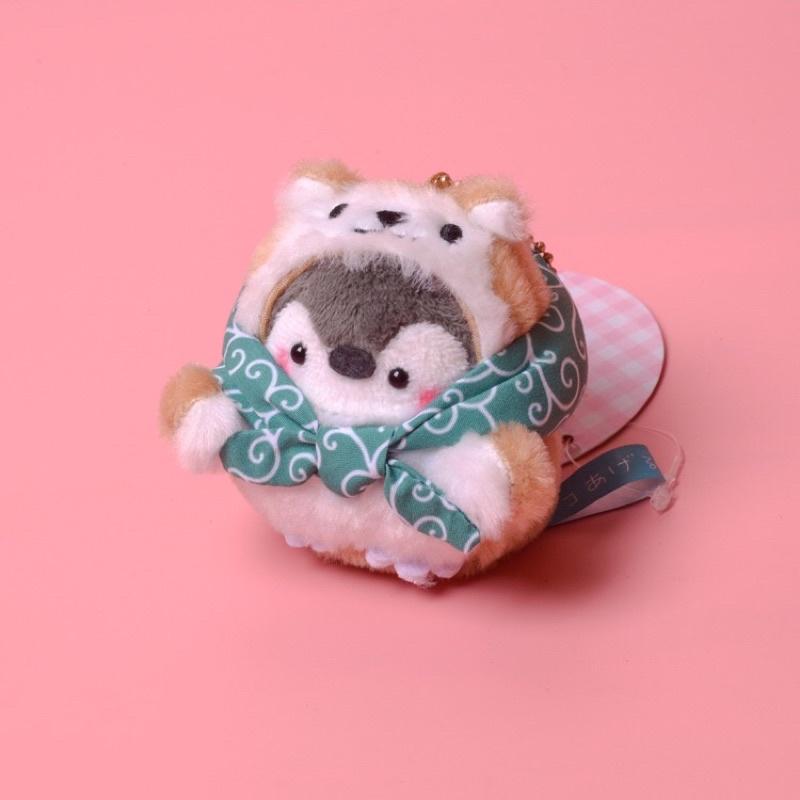 台灣現貨-多款正能量企鵝變裝吊飾鑰匙圈娃娃-魷魚 海豹 海豚 鯨魚 牡蠣 柴犬 炸蝦 蜜蜂 飯糰 章魚吐司粵食火鍋推薦-細節圖9