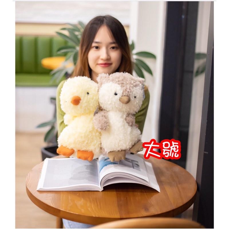 台灣現貨❤️10款Q萌安撫娃娃-粉豬 黃色小鴨 小綿羊 狐狸 小狗 棕熊 小兔子娃娃-細節圖7