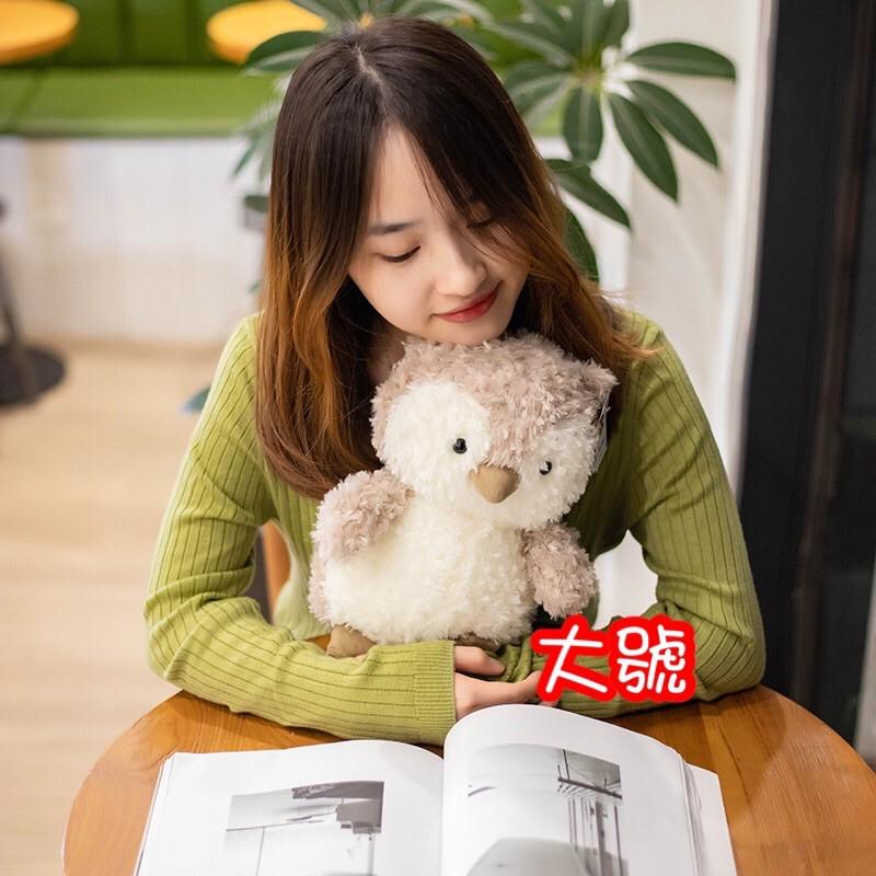 台灣現貨❤️10款Q萌安撫娃娃-粉豬 黃色小鴨 小綿羊 狐狸 小狗 棕熊 小兔子娃娃-細節圖8