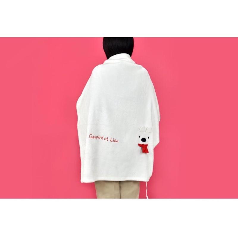 台灣正版授權-麗莎與卡斯柏繪本頭型抱枕娃娃午睡毯吊飾掛件鑰匙圈-細節圖7