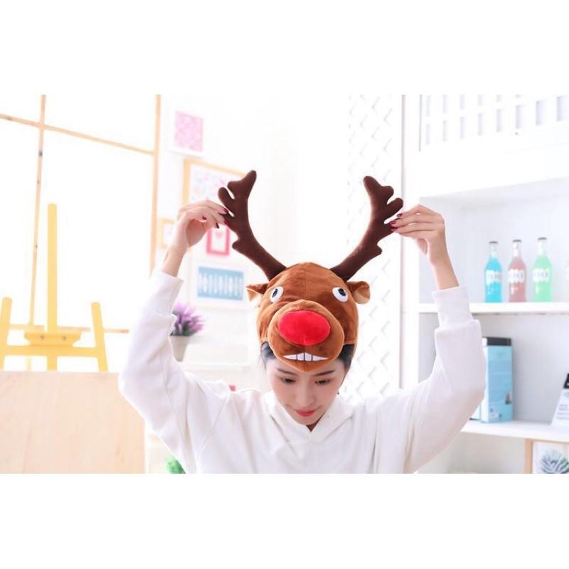 台灣出貨❤️聖誕麋鹿造型頭套帽子-聖誕表演舞會交換禮物直播必備-細節圖5