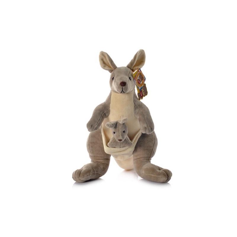 台灣出貨-仿真母子袋鼠娃娃公仔-細節圖2