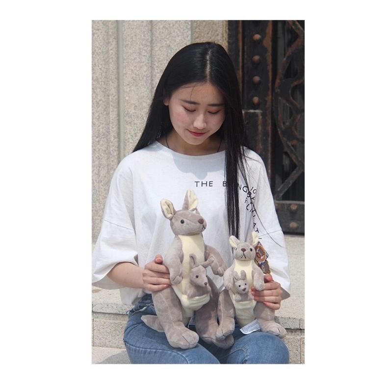 台灣出貨-仿真母子袋鼠娃娃公仔-細節圖5