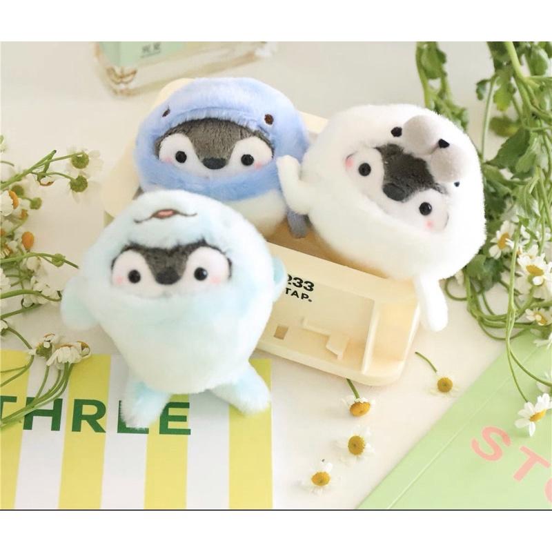 台灣現貨❤️日系超萌偽裝海獅企鵝鑰匙圈包包吊飾掛件-偽裝成鯊魚/企鵝/海豹的海獅-細節圖4