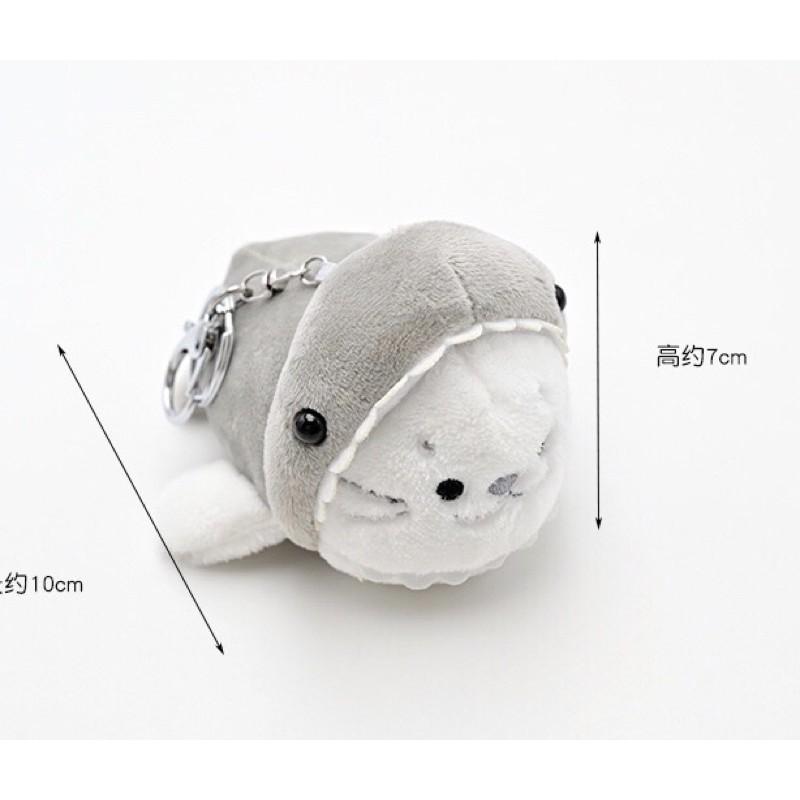 台灣現貨❤️日系超萌偽裝海獅企鵝鑰匙圈包包吊飾掛件-偽裝成鯊魚/企鵝/海豹的海獅-細節圖6