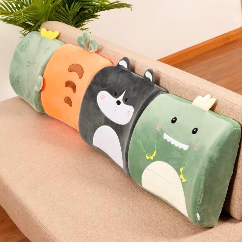 台灣現貨破盤出清價❤️在家工作久坐護腰神器卡通動物水果記憶棉椅背靠墊坐墊辦公椅腰靠背靠-細節圖9