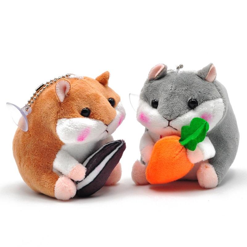 毛嚕嚕小舖-五款10公分超萌倉鼠鑰匙圈掛飾後背包掛件-哈姆太郎天竺鼠抱枕娃娃的好朋友-細節圖7