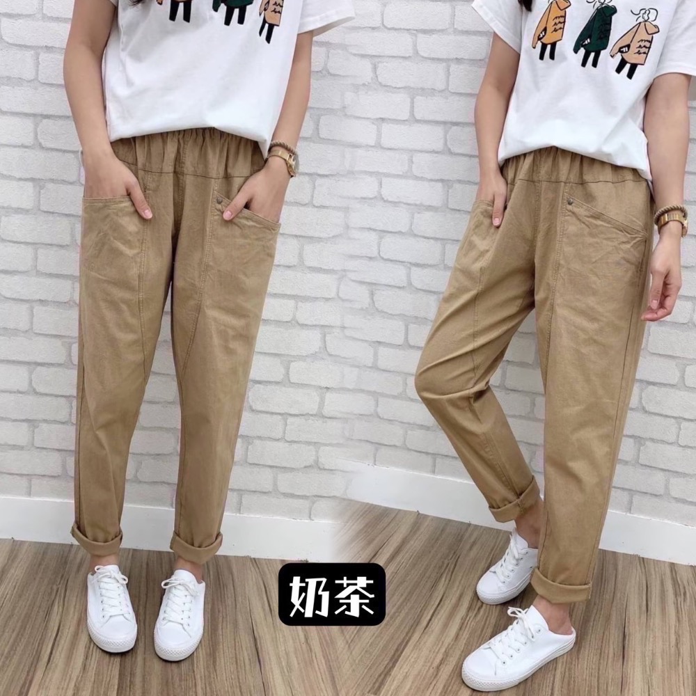 A060現貨-爆款韓版老爺褲、哈倫褲，S-2XL👌包色款、回購率💯💯-細節圖5