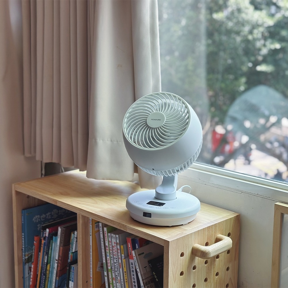 【日本KOIZUMI】鵝頸颶風智能循環扇 KCF-G541(灰/白)-細節圖4