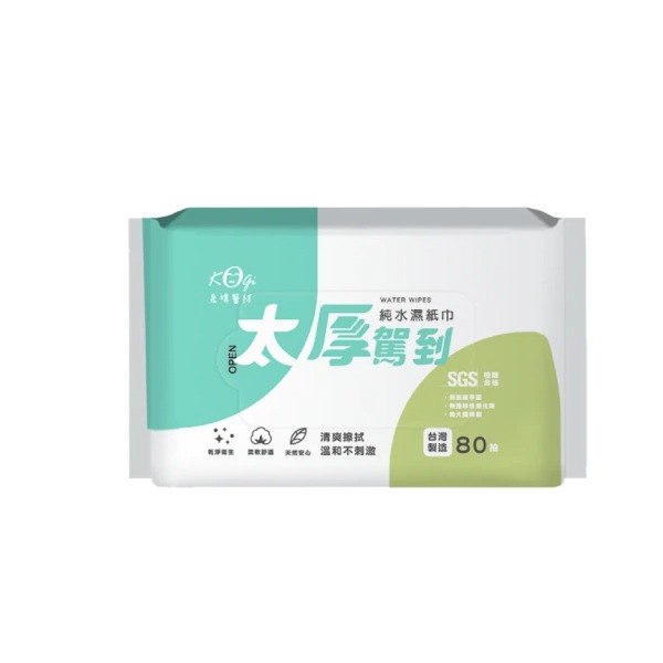 太厚駕到純水濕紙巾80抽(無蓋)【全成藥妝】-細節圖2