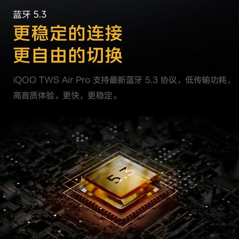 vivo 旗下 iQOO TWS Air Pro真無線藍牙耳機 半入耳式ANC自適應主動降噪 3D全景音頻立體聲游戲低延-細節圖5